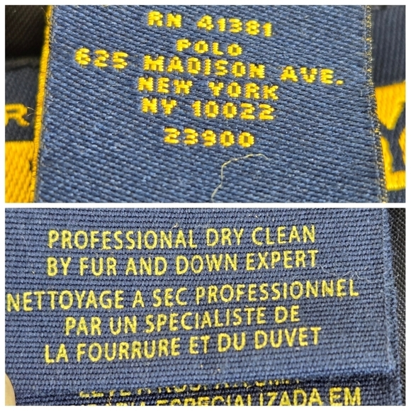 Ralph Lauren RUGBY Wool Down Classic Quilted Vest  Navy color size XS - Picture 15 of 16